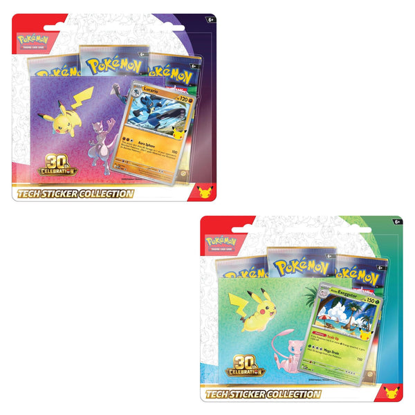 Pokémon 30th Celebration Tech Sticker Collection