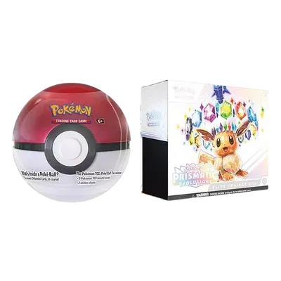 Sam's Club Prismatic Evolutions Elite Trainer Box and Pokéball